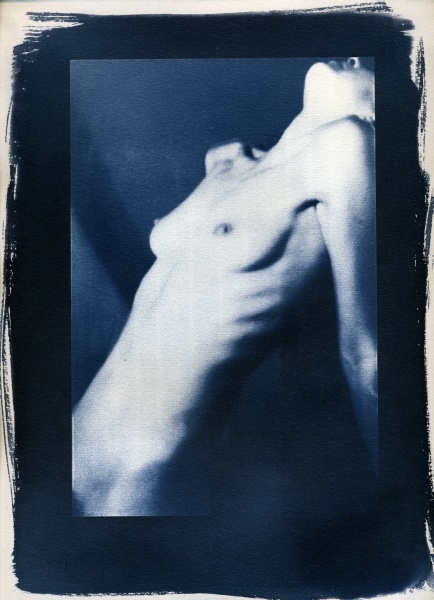 Pin Hole Nude - 7 Cyanotype Flower and Nude Photographs by Christopher John Ball - Photographer & Writer