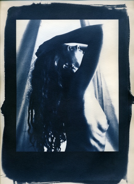 Cyanotype Nudes - 3 Cyanotype Flower and Nude Photographs by Christopher John Ball - Photographer & Writer