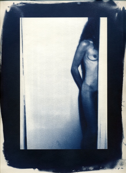 Cyanotypes Nude - 4 - Fine Art Cyanotype Flower and Nude Photographs by Christopher John Ball - Photographer & Writer