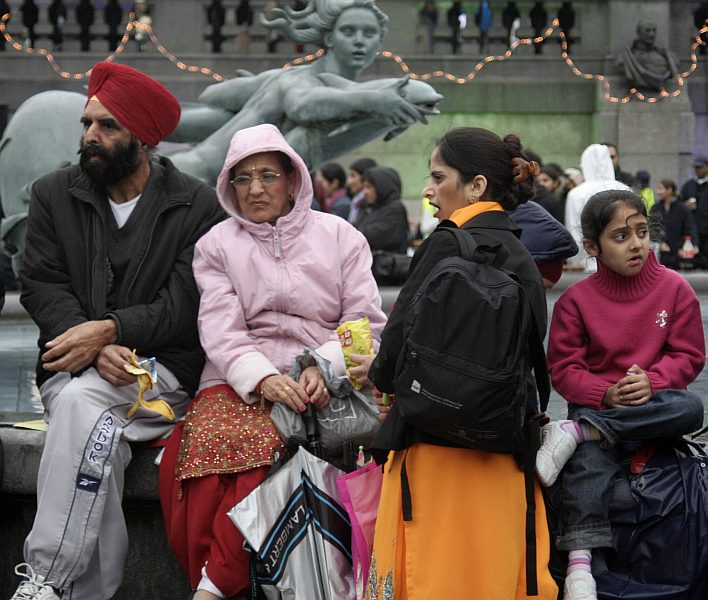 'London - A City and its People' - Mayor's Diwali celebrations in Trafalgar Square October 2007 - A photographic study by Christopher John Ball - Photographer and Writer