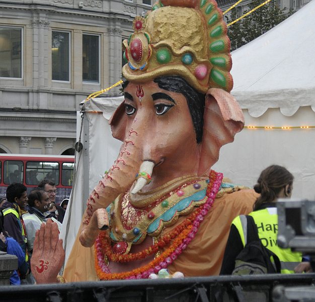 'London - A City and its People' - Mayor's Diwali celebrations in Trafalgar Square October 2007 - A photographic study by Christopher John Ball - Photographer and Writer