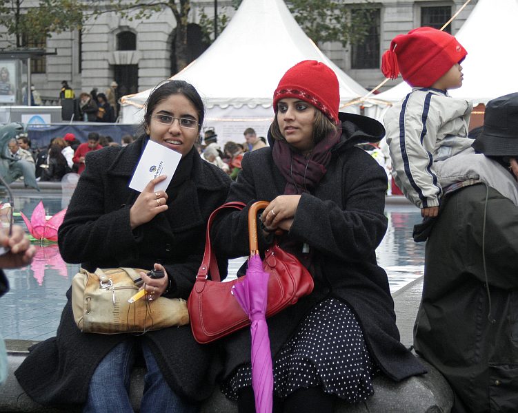 'London - A City and its People' - Mayor's Diwali celebrations in Trafalgar Square October 2007 - A photographic study by Christopher John Ball - Photographer and Writer