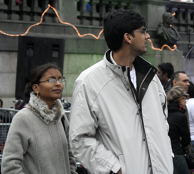 'London - A City and its People' - Mayor's Diwali celebrations in Trafalgar Square October 2007 - A photographic study by Christopher John Ball - Photographer and Writer