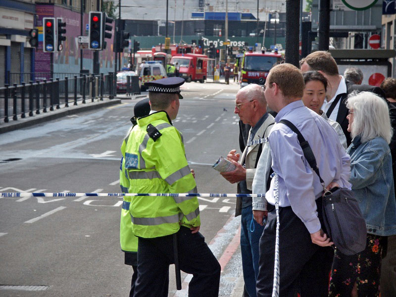 London - A City and its People - Terrorist Bombings, Kings Cross, 7th July 2005 - A photographic study by Christopher John Ball - Photographer and Writer