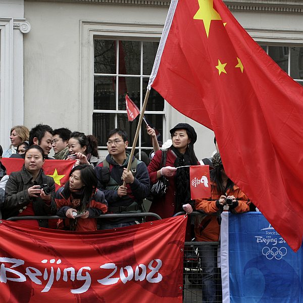 'London - A City and its People' - Olympic Torch Procession with Free Tibet Protest near Russell Square 6th April 2008 - A photographic study by Christopher John Ball - Photographer and Writer